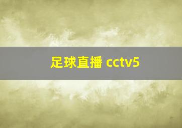 足球直播 cctv5